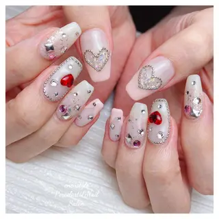 ミディアム ネイル 🐾enen style 🐾のネイルデザイン