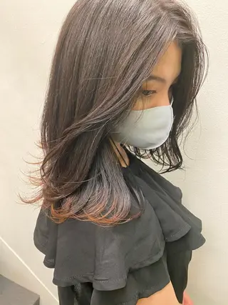 ミディアム 安藤 翔平のヘアスタイル