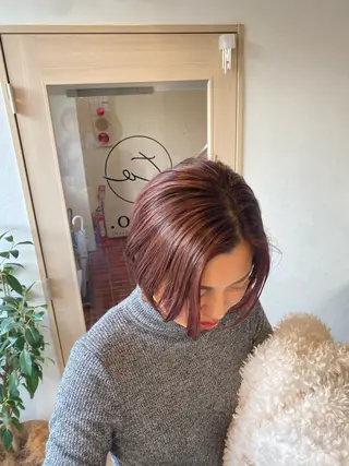 ショート カラー 当日予約🆗ショート /ハイライト/松本のヘアスタイル