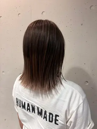 セミロング カラー MIURA HANAKIのヘアスタイル