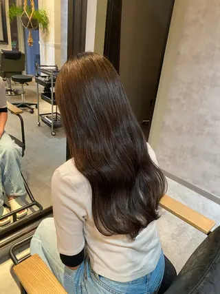 ロング 【髪質改善】カラー 韓国ヘア🎀RISAのヘアスタイル