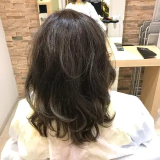 ミディアム パーマ Rayt hair レイトヘアーのヘアスタイル