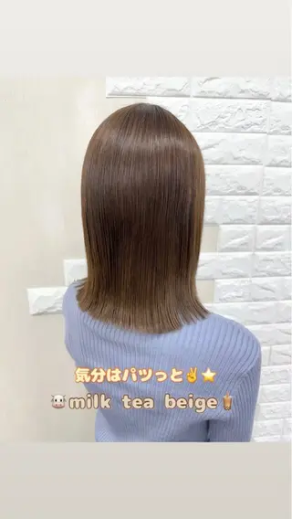 ミディアム カラー 🌈miu miu hair✂️💕のヘアスタイル