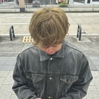 カラー メンズ 的場 莉音のヘアスタイル