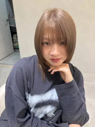 ミディアム カラー ヘアアレンジ 🌷艶髪/髪質改善/ 松村きさら🌷のヘアスタイル