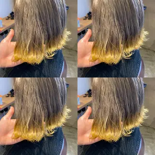 セミロング カラー レイヤー×艶髪特化 マネージャー安藤光司のヘアスタイル
