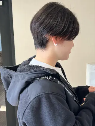 ショート カラー 🌱小顔魅せショート 髪質改善カラー/泉綺のヘアスタイル