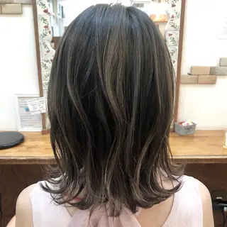 ミディアム 大竹 哲也のヘアスタイル
