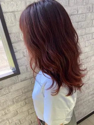 ロング カラー Oopsレイヤー 加藤澄都のヘアスタイル