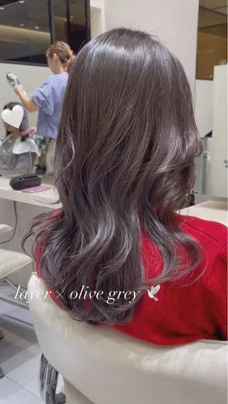 セミロング カラー k-two top stylist 林原のヘアスタイル