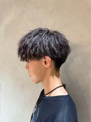 メンズ 横浜/メンズカット 曲がる縮毛矯正のヘアスタイル