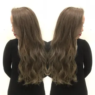 ロング ブリーチカラー☆ 再生トリートメントのヘアスタイル