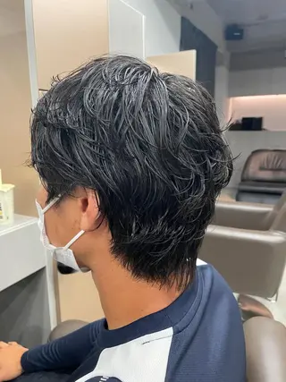 ショート パーマ メンズ 吉田一輝 外国人パーマのヘアスタイル