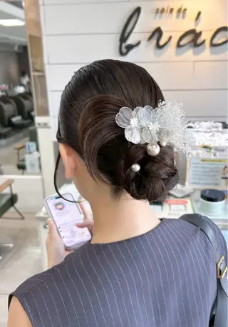 ミディアム レイヤー/艶髪カラー 森本くるみのヘアスタイル