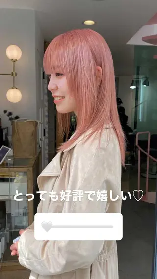ロング カラー ヘアアレンジ 【柔らか透明感✨/ 似合せ前髪】大石葉月のヘアスタイル