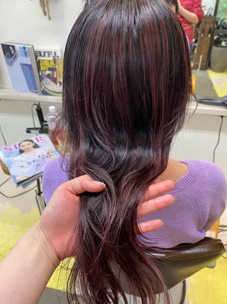 ロング カラー Moca 〰️のヘアスタイル