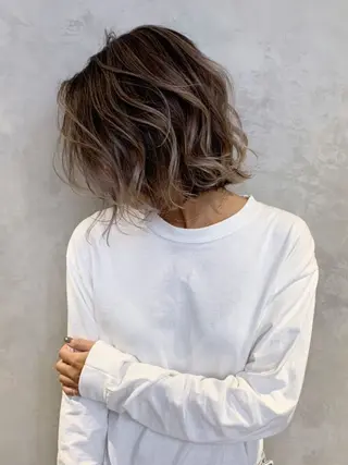 ミディアム ノザキ リョウスケのヘアスタイル