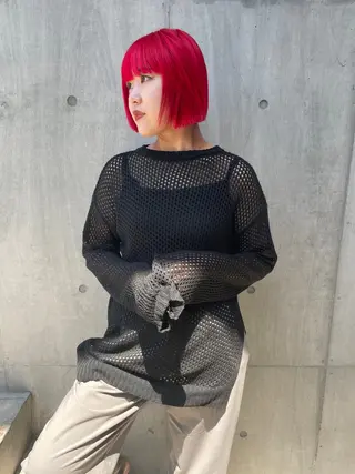カラー かがやしづ ⭐️カラーモデルのヘアスタイル