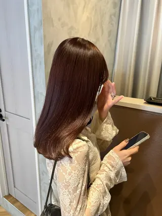 ロング カラー 似合わせカット/ 青竹真璃亜のヘアスタイル