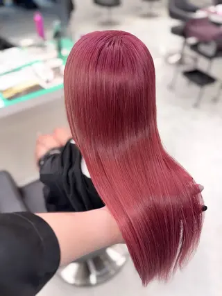 セミロング カラー ヘアアレンジ 🫧モテる💗ダメー ジレスハイトーン🫧のヘアスタイル