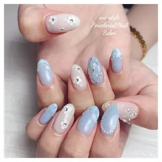 ミディアム ネイル 🐾enen style 🐾のネイルデザイン