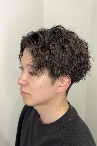 ショート メンズ パーマ aDALil ATSUYAのヘアスタイル