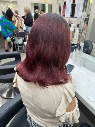 ミディアム カラー パーマ ヘアアレンジ メンズ キッズ 韓国系🇰🇷🩶 艶暗髪/MEIのヘアスタイル