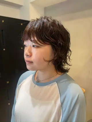 ショート パーマ 似合わせレイヤー/ カトウユウカのヘアスタイル