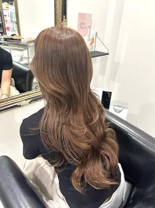 ロング 岡崎/レイヤーカット ／縮毛矯正/美髪のヘアスタイル