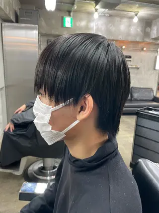 ショート カラー パーマ ヘアアレンジ メンズ 亀井隆汰/メンズ専門 パーマ/フェード可のヘアスタイル