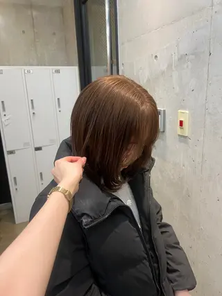 ミディアム honen RUKAのヘアスタイル