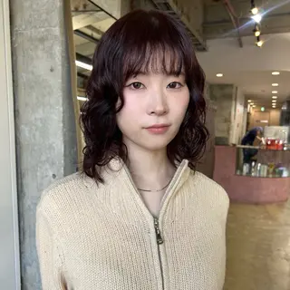 ミディアム カラー パーマ 伊藤ほのか/パーマ /ダブルカラーのヘアスタイル