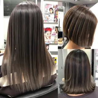 ミディアム カラー 大塚 貴之のヘアスタイル