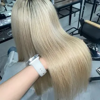 ロング ななみ.⋆𝜗𝜚 透明感カラー/まつパのヘアスタイル