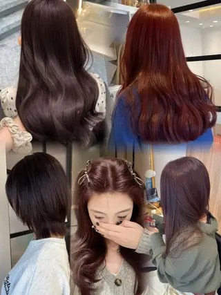 セミロング カラー うる艶カラー asukaのヘアスタイル