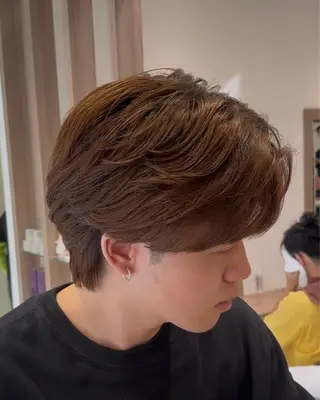 パーマ メンズ フェザーパーマ/ カットShion🪼のヘアスタイル