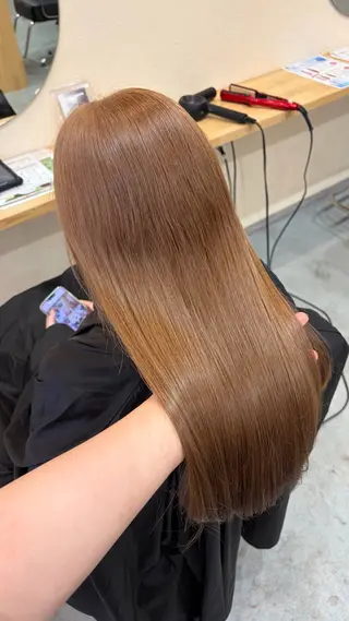 ロング カラー 🎀透明感カラー /ケアブリーチ🎀のヘアスタイル