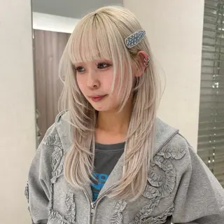 ロング レイヤー/柔らか 透明感カラー/ゆきなのヘアスタイル