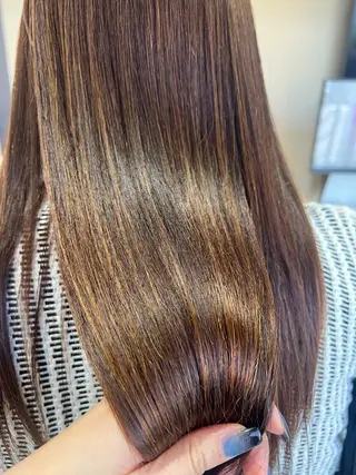 ロング パーマ 箕浦 萌華のヘアスタイル