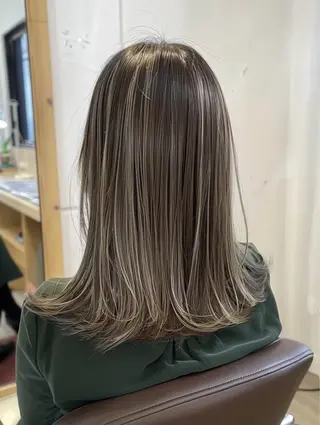 セミロング カラー パーマ ヘアアレンジ メンズ キッズ EnBlesS西宮 マンツーマン神道有基のヘアスタイル