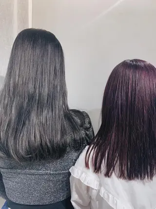 セミロング カラー パーマ ボブパーマコテ巻き風 パーマNo1深江秀平のヘアスタイル