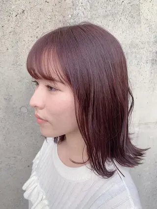 ミディアム 失敗しないパーマ 稲葉/草薙のヘアスタイル