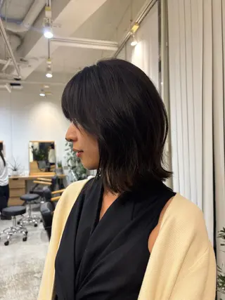 ミディアム カラー SHEA /縮毛矯正 イソダハルカのヘアスタイル
