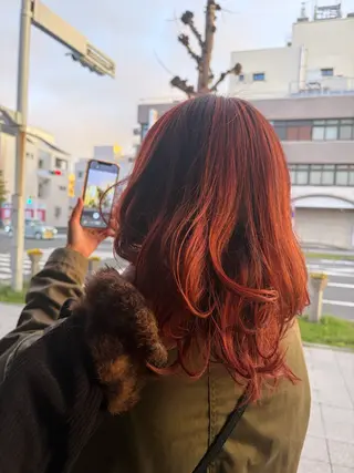 カラー ボブ&寒色🎐ᩚ 短髪 COCOROのヘアスタイル