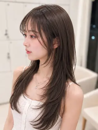 ロング カラー 金子 直樹のヘアスタイル