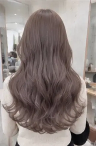 ロング カラー 透明感×艶カラー ✨️美髪縮毛🍒リオのヘアスタイル