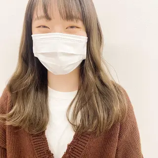 ミディアム カラー パーマ 西山梨々【5/1〜 復帰致します🌼】のヘアスタイル
