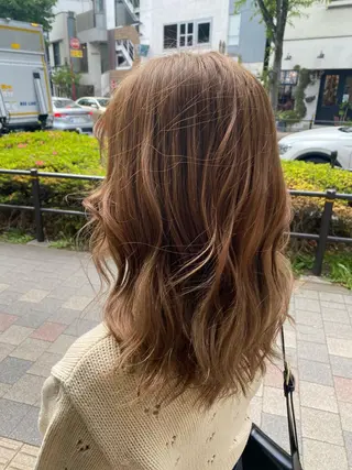 ロング カラー ヘアアレンジ TSUNA 🌙 Lim 五反田のマツエク・マツパデザイン