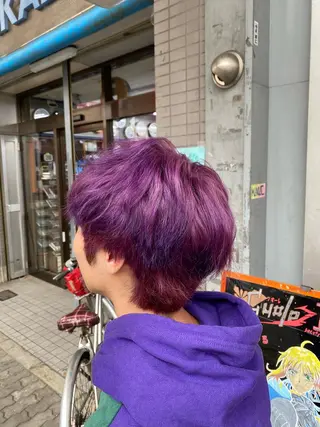 メンズ ゆぴ☾/推しカラー /ハイトーンのヘアスタイル