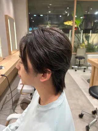パーマ メンズ 縮毛矯正特化💎& 透明感カラー✨レオのヘアスタイル